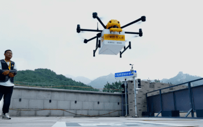 Drone food delivery now an option to hungry tourists at the Great Wall of China